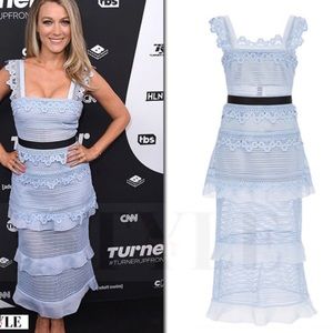 Self Portrait Petunia Midi Dress